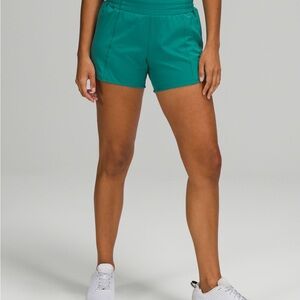 Hottie hot high rise shirt 4 - Women's Teal Athletic Shorts